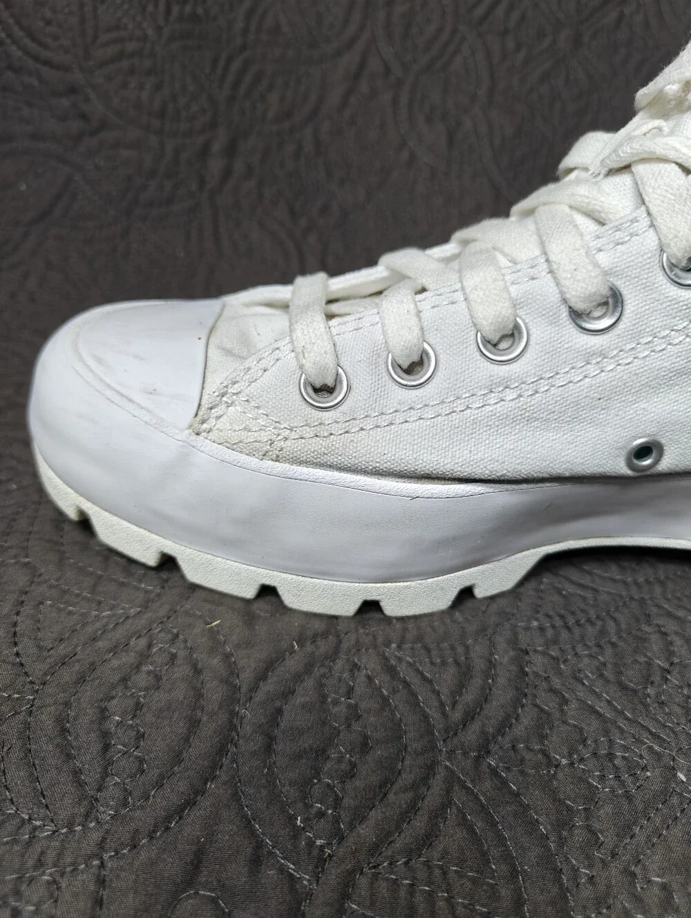 Converse Chuck Taylor All Star High Lugged White Platform Women's  Shoe Size 9